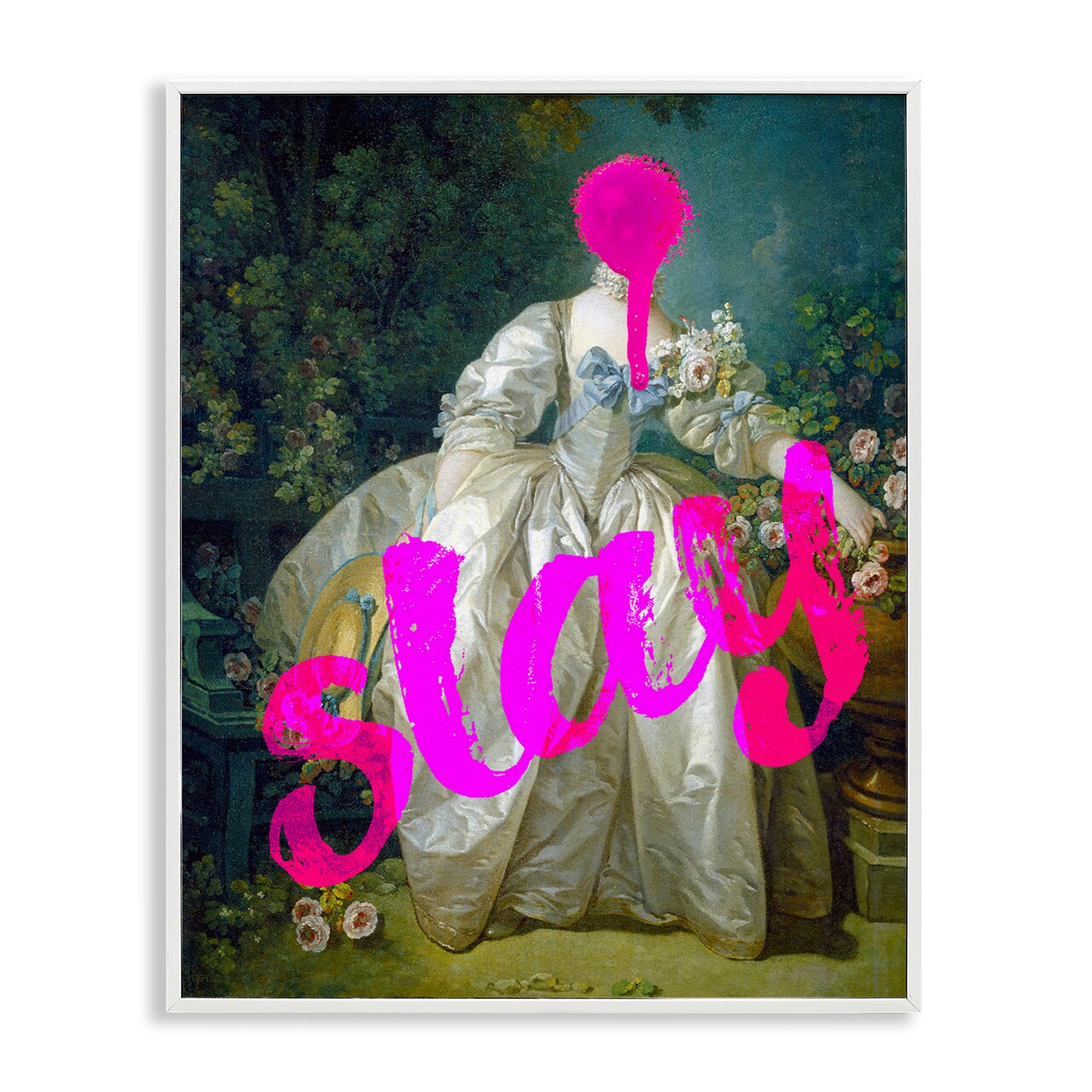 Stupell Industries Slay Classical Baroque Gown Framed Giclee, design by Lil' Rue